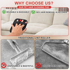 2 Pcs Pet Hair Removal Glovem, Electrostatic Cats and Dogs Pet Hair Removal Tool, Reusable Quick De-Shedding Gloves for Couch, Clothing, Carpet, Furniture, Car Seats