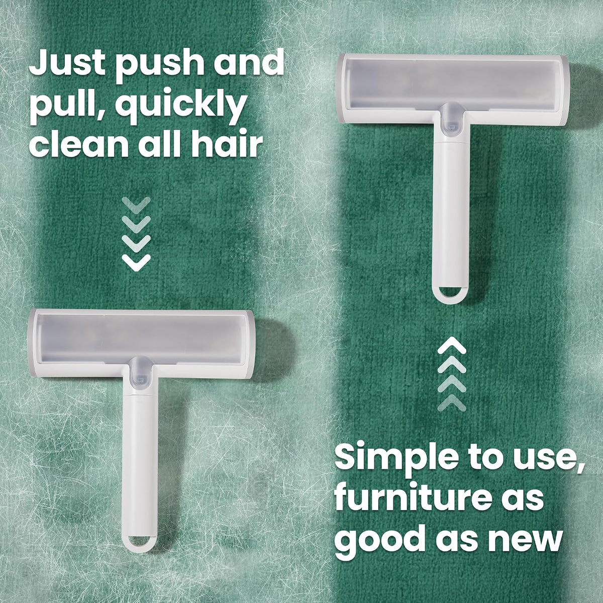 Pet Hair Removal Tool and Lint Roller Value Set, Sticky Lint Remover